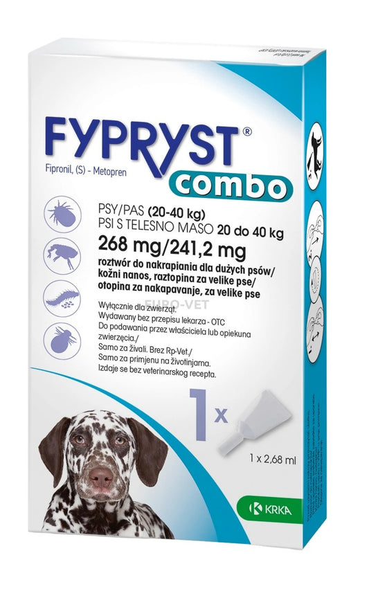 Fypryst Combo rácsepegtető oldat nagytestű kutyák számára - 20-40kg-ig