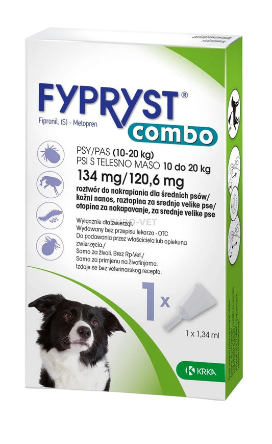 Fypryst Combo Spot-On kutya- rácsepegtető oldat kutyáknak - 10-20 kg-ig