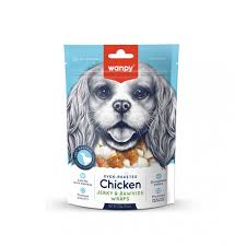 Wanpy Dog Treats – Chicken Jerky & Rawhide Twists - csirkehús és nyersbőr csavarok