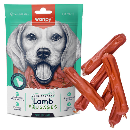 Wanpy Dog Treats Lamb Sausages - bárányhúsos