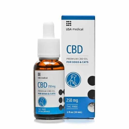 USA M CBD olaj kutyáknak és macskáknak 250 mg CBD  (30 ml)