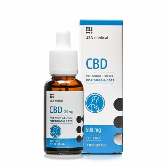 USA M CBD olaj kutyáknak és macskáknak 500 mg CBD  (30 ml)