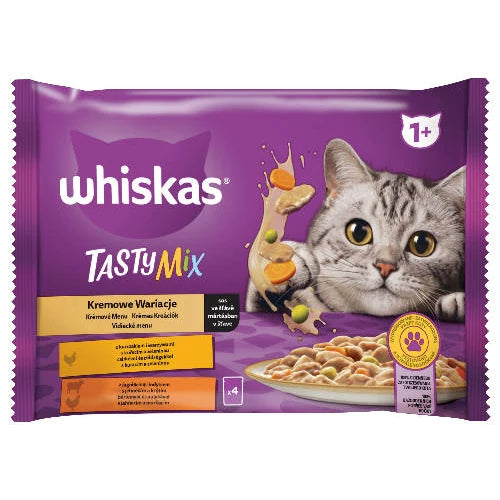 Whiskas TastyMix 1+ - Nedves eledel macskák részére (4x85g)